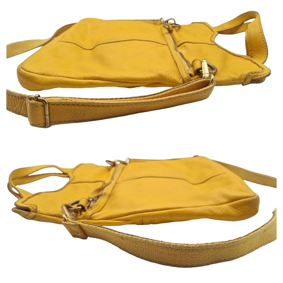 Vintage Y2K Fossil Leather Convertible Erin Foldover Crossbody Bag - Picture 7 of 11